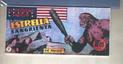 El Pequeño Sheriff facsimil numero 057: la estrella sangrienta