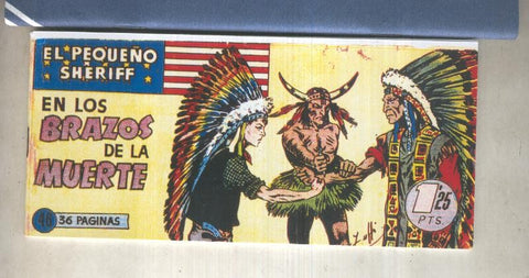El Pequeño Sheriff facsimil numero 046: En los brazos de la muerte