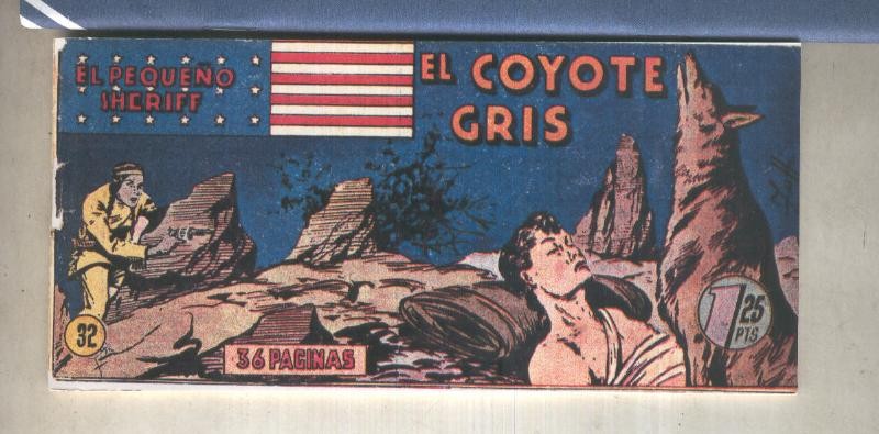 El Pequeño Sheriff facsimil numero 032: El coyote gris