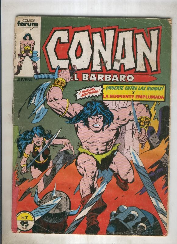 Conan el Barbaro primera edicion numero 007 (numerado 3 en trasera)