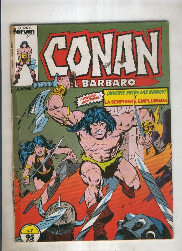 Conan el Barbaro primera edicion numero 007 (numerado 5 en trasera)