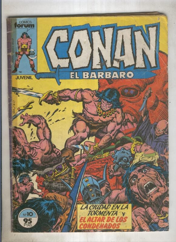 Conan el Barbaro primera edicion numero 010 (numerado 3 en trasera)