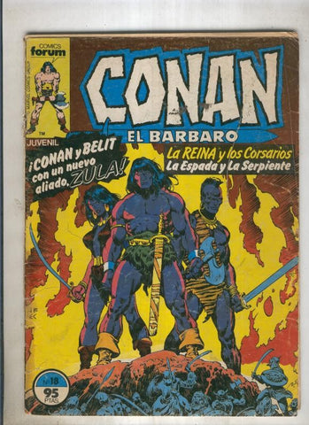 Conan el Barbaro primera edicion numero 018 (numerado 4 en trasera)