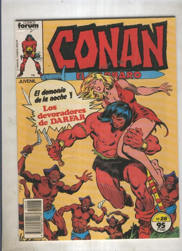 Conan el Barbaro primera edicion numero 028 (numerado 1 en trasera)