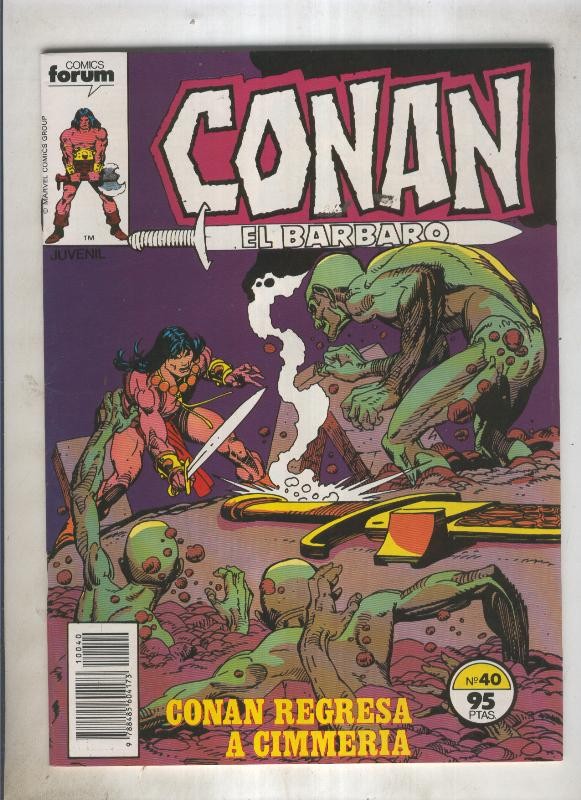 Conan el Barbaro primera edicion numero 040 (numerado 3 en trasera)