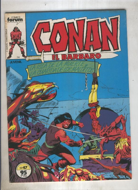 Conan el Barbaro primera edicion numero 047 (numerado 3 en trasera)