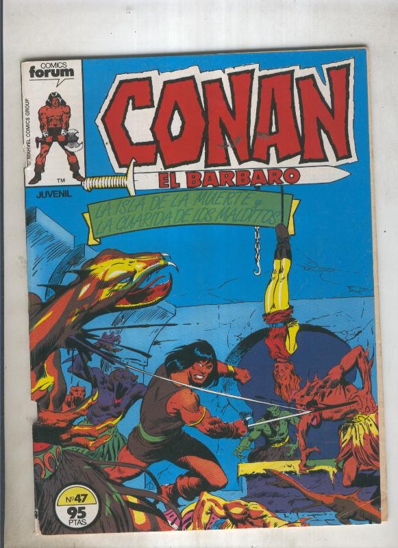 Conan el Barbaro primera edicion numero 047 (numerado 4 en trasera)