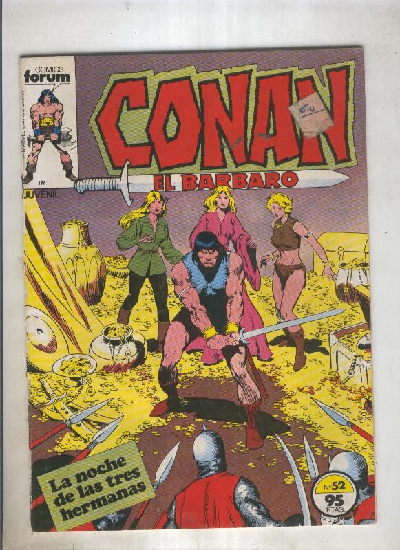 Conan el Barbaro primera edicion numero 052 (numerado 3 en trasera)