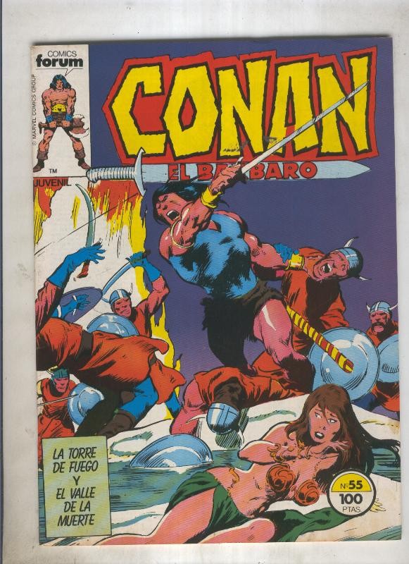 Conan el Barbaro primera edicion numero 055 (numerado 2 en trasera)