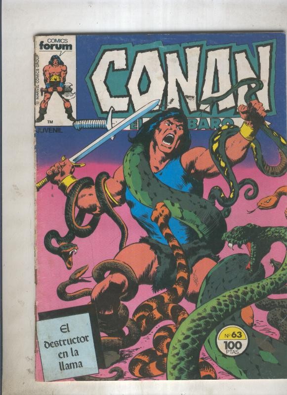 Conan el Barbaro primera edicion numero 063 (numerado 2 en trasera)