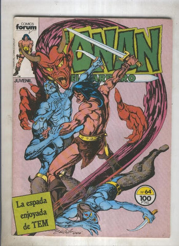 Conan el Barbaro primera edicion numero 064 (numerado 3 en trasera)