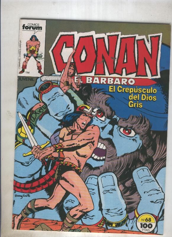 Conan el Barbaro primera edicion numero 068 (numerado 4 en trasera)