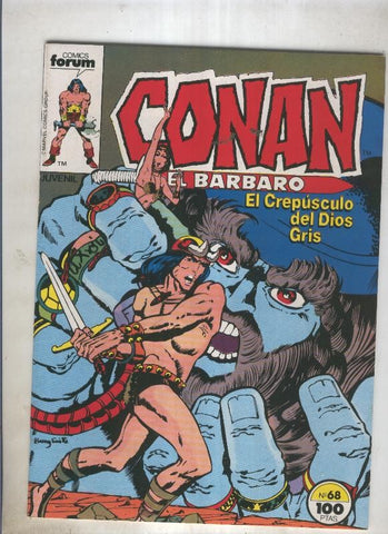 Conan el Barbaro primera edicion numero 068 (numerado 4 en trasera)