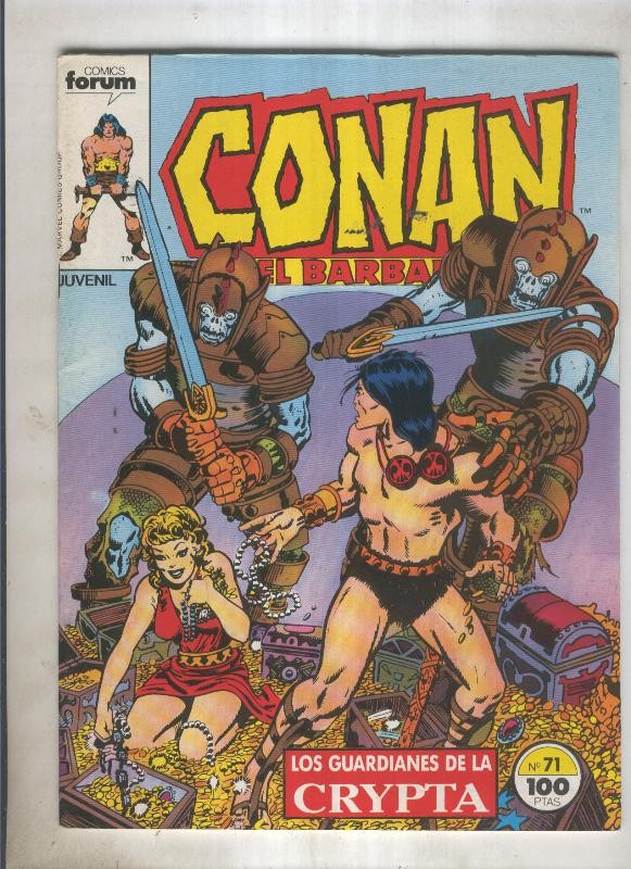 Conan el Barbaro primera edicion numero 071 (numerado 4 en trasera)
