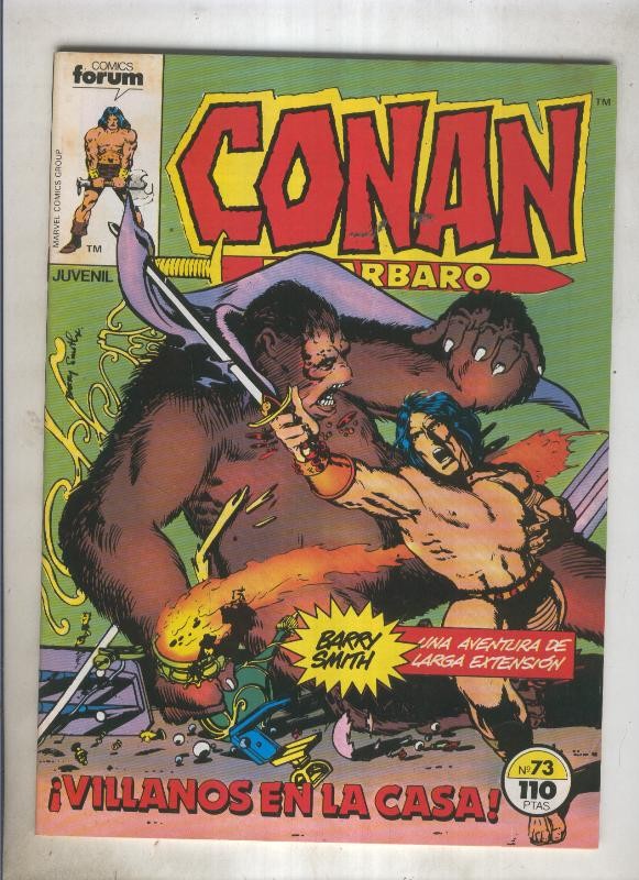 Conan el Barbaro primera edicion numero 073 (numerado 4 en trasera)