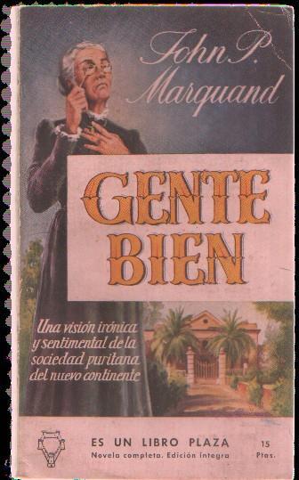 Libro Plaza numero 010: Gente bien
