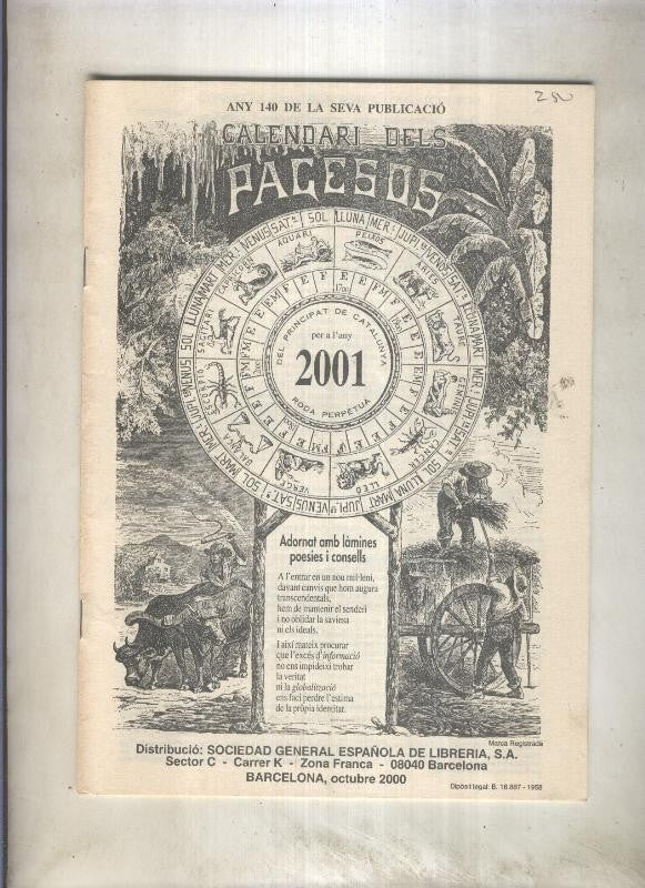 Calendari dels Pagesos año 2001