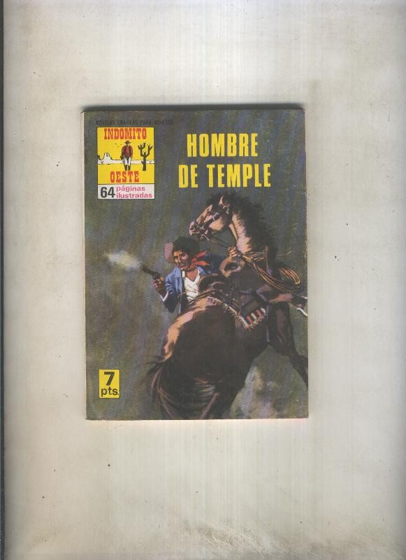 Indomito oeste numero 037: Hombre de temple (numerado 1 en trasera)