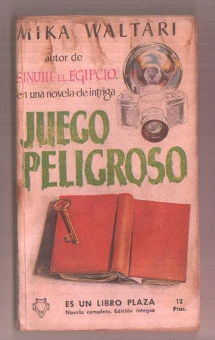 Libro Plaza numero 028: Juego peligroso (mancha cafe en algunas paginas)