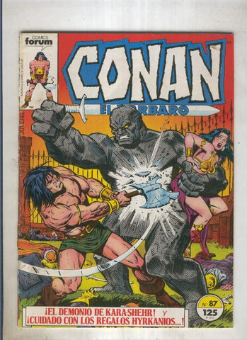 Conan el Barbaro primera edicion numero 087 (numerado 4 en trasera)