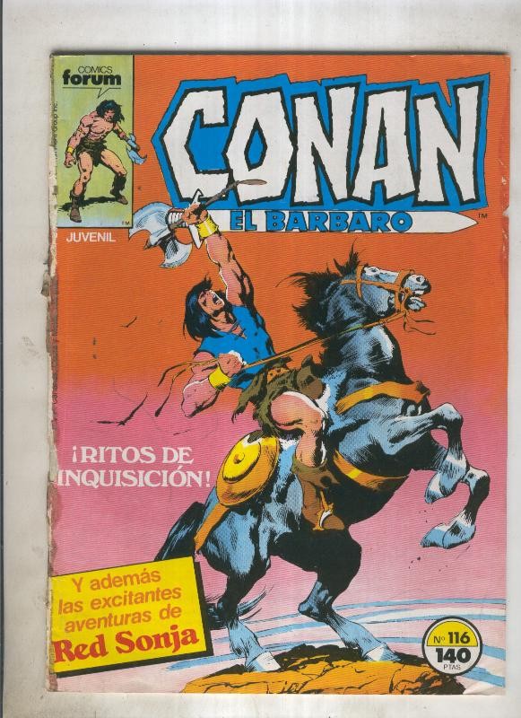 Conan el Barbaro primera edicion numero 116 (numerado 4 en trasera)
