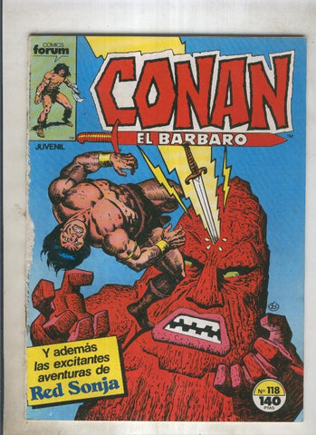 Conan el Barbaro primera edicion numero 118 (numerado 4 en trasera)