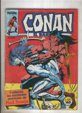 Conan el Barbaro primera edicion numero 121 (numerado 4 en trasera)