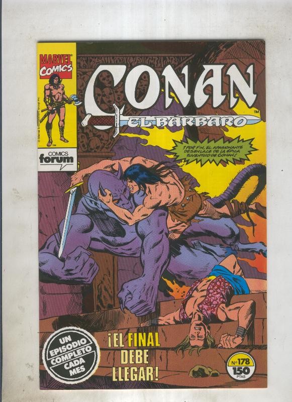 Conan el Barbaro primera edicion numero 178 (numerado 1 en trasera)