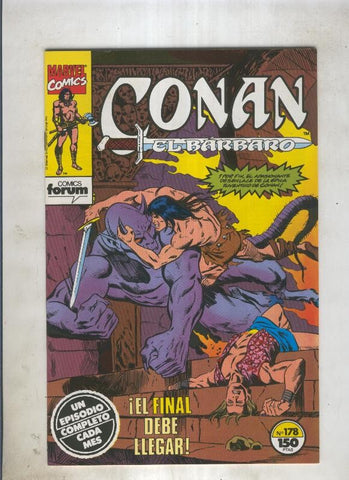 Conan el Barbaro primera edicion numero 178 (numerado 1 en trasera)