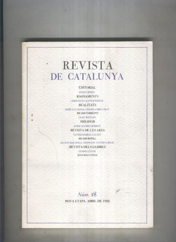 Revista de catalunya numero 018