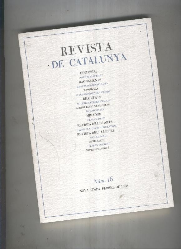 Revista de catalunya numero 016