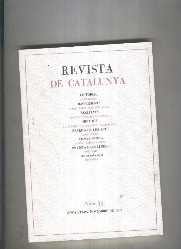 Revista de catalunya numero 035