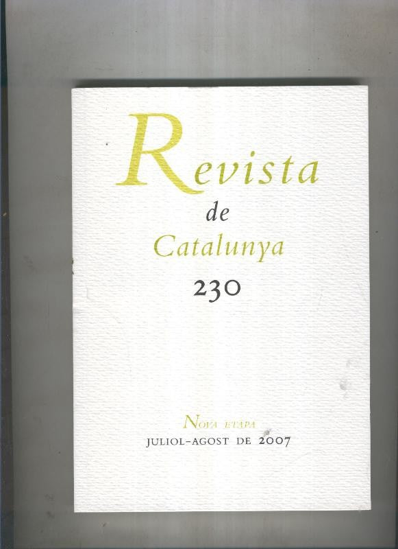 Revista de catalunya numero 230