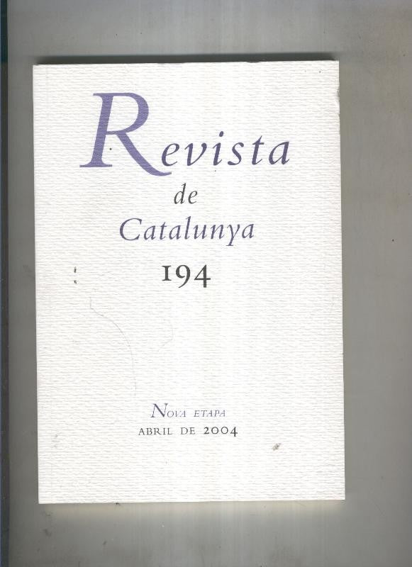 Revista de catalunya numero 194