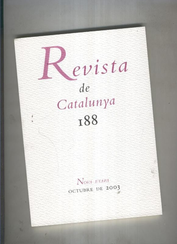 Revista de catalunya numero 188
