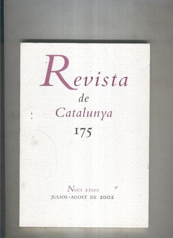 Revista de catalunya numero 175