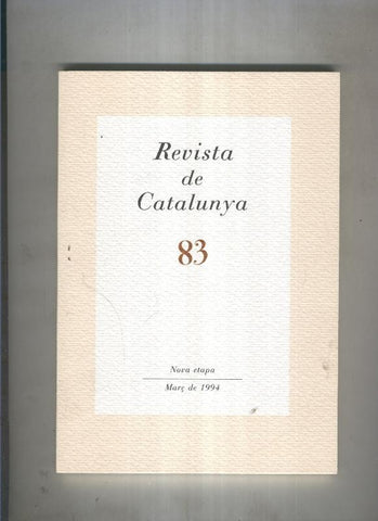 Revista de catalunya numero 083