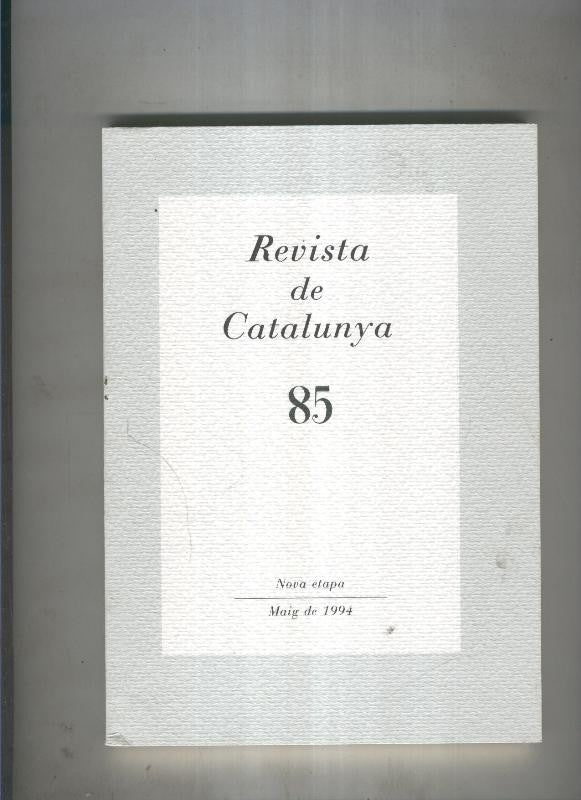 Revista de catalunya numero 085