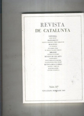 Revista de catalunya numero 27