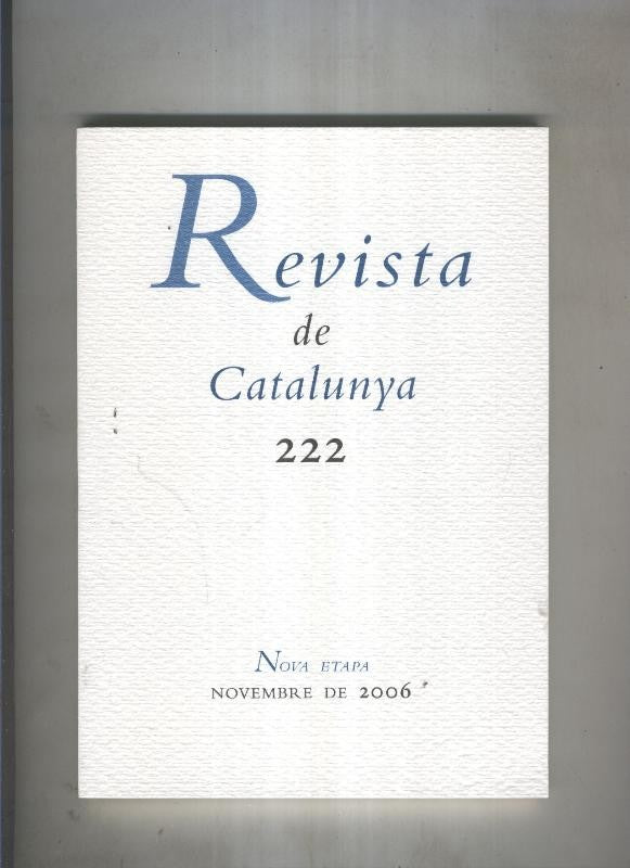 Revista de catalunya numero 222