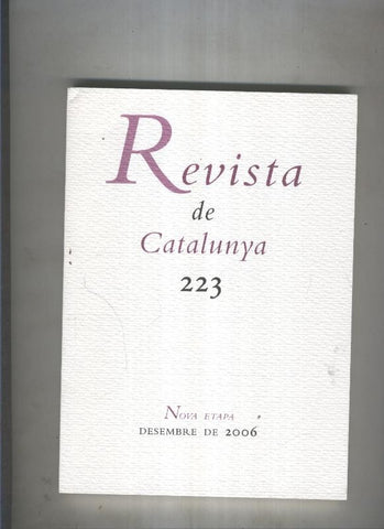 Revista de catalunya numero 223