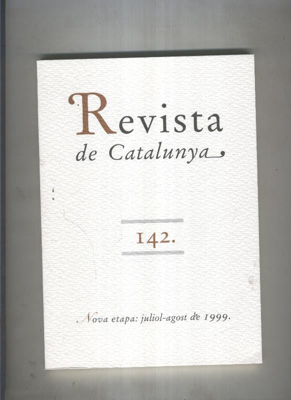 Revista de catalunya numero 142