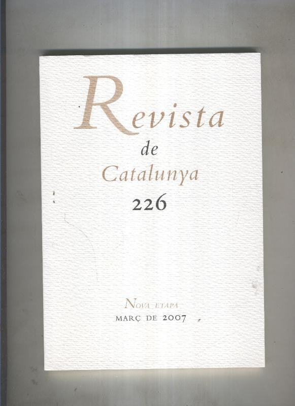 Revista de catalunya numero 226