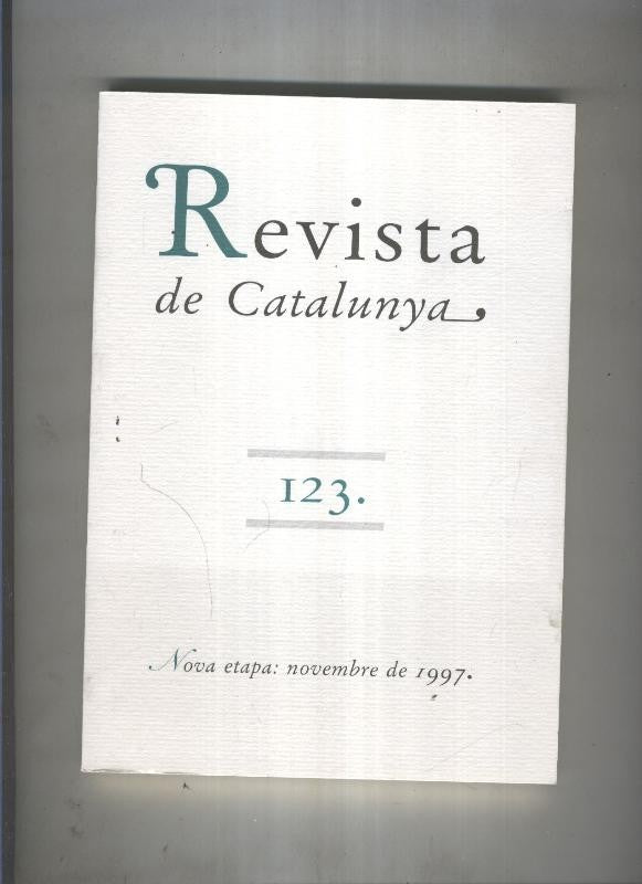 Revista de catalunya numero 123