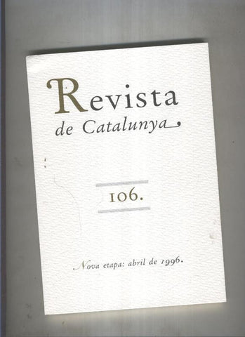 Revista de catalunya numero 106