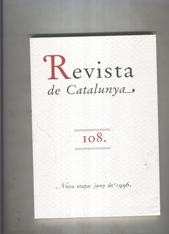 Revista de catalunya numero 108