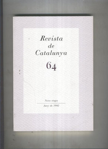 Revista de catalunya numero 64