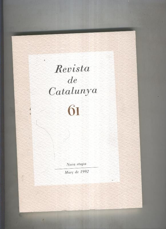 Revista de catalunya numero 61