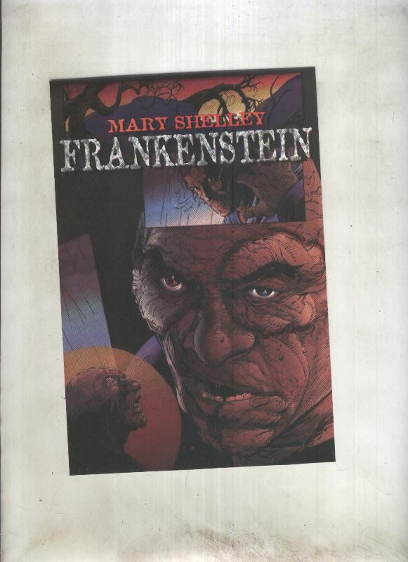 Tarjeta publicitaria Frankenstein adaptacion al comic