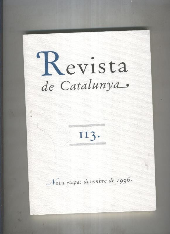 Revista de catalunya numero 113